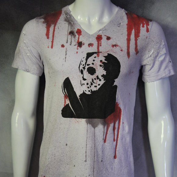 Jason Voorhees Friday the 13th Handmade Shirt - Picture 1 of 7